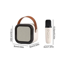 Load image into Gallery viewer, Mini Karaoke Machine for Kids and Adults Portable Speaker With 2 Wireless Microphone for Home KTV Birthday Party Holiday Gifts