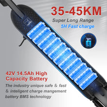 Load image into Gallery viewer, ESMAX Electric Scooter 500W Powerful Motor 21MPH Smart APP Adult Scooter 28Miles Shock Absorption Anti-skid Folding Kick Scooter