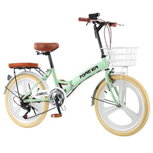 Load image into Gallery viewer, Genuine Folding Bicycle - Outdoor Cycling 20-Inch Variable Speed Bike for Children and Adults Ideal for Road and Mountain Biking