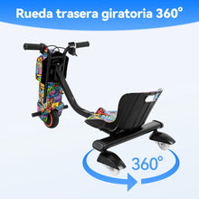 Load image into Gallery viewer, HONEYWHALE 5-8 year old kids electric tricycle 360 ° drift and turn electric car child ride kids electric Scooter toy with colorful lights music free shipping