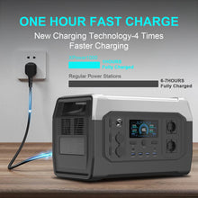 Load image into Gallery viewer, 1800W Portable Power Station Bank 1000W 500W Solar Generator 220V Lifepo4 Battery Camping RV Portable Backup Energy Systems