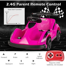 Load image into Gallery viewer, 6V Racer Go Kart with 2.4G Remote Control, Electric Kids Ride-on Toy with Safety Belt, Music 2MPH Speed, Battery Powered Go Kart