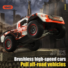 Load image into Gallery viewer, 1:14 70KM/H 4WD RC Car With Light Brushless Motor Remote Control Cars High Speed Drift Monster Truck Toys for Adults Kids