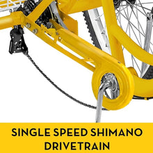 Load image into Gallery viewer, Adult Tricycle Single Three Wheel Bike 24inch 26inch Seat Adjustable Trike with Bell Brake System and Basket Cruiser Bicycles