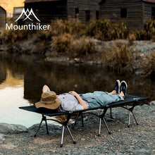 Load image into Gallery viewer, Mountainhiker Folding Bed Ultralight Camp Cot Portable Travel Camping Bed Outdoor Single Person Sleeping Bed Hiking Single Bed