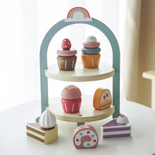 Load image into Gallery viewer, Royal Afternoon Tea Set Pretend Play Wooden Toys Kitchen