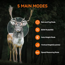 Load image into Gallery viewer, MiLESEEY Range Finder for hunting PF2E, 600m Laser Rangefinder, 7° Big Field View, with Rain and Fog Ranging Mode, BOW Mode