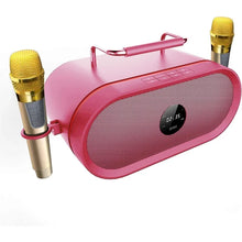Load image into Gallery viewer, RHM Karaoke Machine,2 Wireless Microphones,Rechargeable Battery Speaker,Portable PA Speaker System with Bluetooth/AUX/USB/SD