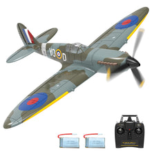 Load image into Gallery viewer, VOLANTEXRC RC Plane 4 Channel Remote Control Airplane Fighter Spitfire RTF with Aileron, Gyro, Aerobatics & 3 Modes Easy to Fly