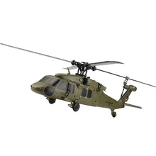 Load image into Gallery viewer, WLtoys K170 Army Green Simulation Black Hawk RC Helicopter 4CH 6-Axis Gyro 3D6G Brushless Motor Arobatic Drone Toys
