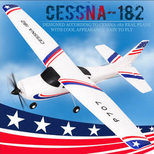 Load image into Gallery viewer, Park10 RC Airplane P707G 2.4G 3D/6G With Gyroscope 3Ch RC Airplane Fixed Wing Plane Outdoor Toys Drone RTF CESSNA 182 Plane Gift