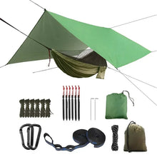 Load image into Gallery viewer, Camping Hammock with Bug Net and Rainfly Tarp,118x118in Portable Waterproof and UV Protection Hammock Tent for Indoor, Outdoor