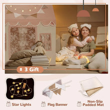 Load image into Gallery viewer, Playhouse with 4 Windows, Indoor & Outdoor Play Tent for Girls, Pink
