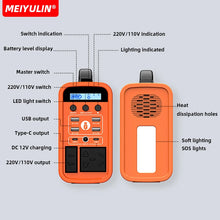 Load image into Gallery viewer, 220V 400W Portable LiFePO4 Power Station 60000mAh Solar Generator USB AC DC Emergency External Spare Battery For Outdoor Camping