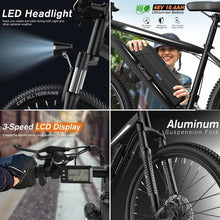 Load image into Gallery viewer, 27.5" Electric Bike for Adults 500W Ebike 21.6MPH Adult Electric Bicycles Electric Mountain Bike