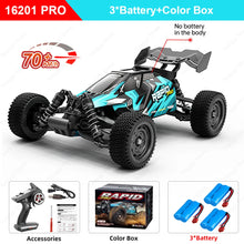 Load image into Gallery viewer, Teeggi 16101 /16102 PRO 1:16 High Speed RC Car With LED Light Drift 70KM/H 4WD RC Off-Road Car Monster Truck Toy For Kid Gifts