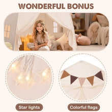 Load image into Gallery viewer, Boys & Girls, Indoor & Outdoor Dome Tent Playhouse, Cream
