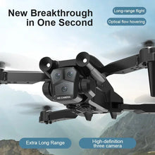 Load image into Gallery viewer, Triple HD Camera Foldable Optical Flow Positioning Upgraded RC Helicopter