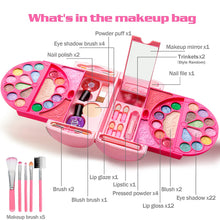 Load image into Gallery viewer, 60 Pcs Little Girls Princess Toys Real Washable Pretend Play Cosmetic Beauty Makeup