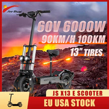 Load image into Gallery viewer, 48V 52V 60V 72V Electric Scooter 1200W 6000w Powerful Motor with Hydraulic Brake max 90KM/H Adult Scooter Elecric with Seat