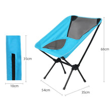 Load image into Gallery viewer, Folding Camping Chair Fishing Seat for Outdoor Hiking Backpacking BBQ Pinici 110kg