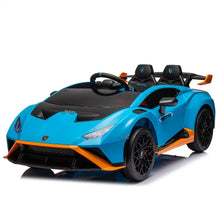 Load image into Gallery viewer, Electric Ride-On Drift Car for Kids: Speeds 1.86-5.59 MPH, Ages 3-8,Foam Front Wheels,360°Spin,LED Lights, Dynamic Music,toy Car