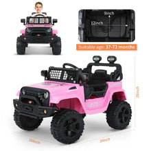 Load image into Gallery viewer, Kimbosmart 12V Electric Vehicle Car For Children Ride On Cars Electric Off-Road Car Kids Ride On Toys Music