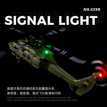 Load image into Gallery viewer, Wltoys K170 RC Helicopter UH-60L 4 Channel Remote Control brushless Helicopters with Gyro and LED Light US Force Airplane