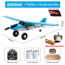Load image into Gallery viewer, M7 Moore Off-road Aircraft Qidi560 RC Plane EPP 4CH Remote Control Brushless Airplane with LED light Model Toys for Children
