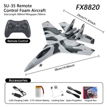 Load image into Gallery viewer, FX8820 2.4G EPP Foam Remote Control Aircraft Model SU35 Remote Control Fighter Built-in 6-Axis Gyroscope Aircraft Children Gift