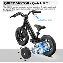 Load image into Gallery viewer, Electric Bike for Kids, 12 Inch Electric Balance Bike for Kids Ages 2-5, 24v 150w Boys & Girls E Bike with Adjustable Seat