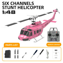 Load image into Gallery viewer, C032 Uh-1 Huey Simulation 3d Six Way Aileron Free Reverse Flying Stunt Helicopter Electric Remote-Controlled Aircraft Model Toy