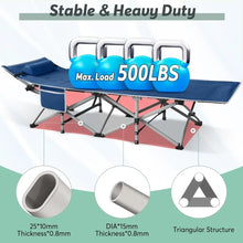 Load image into Gallery viewer, Folding Camping Cot for Adults with Mattress, Portable Camp Cot Bed Sleeping Cots with Pillow & Carry Bag for Office, Home Nap