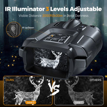 Load image into Gallery viewer, Night Vision Binoculars 4K Infrared 5000mAH Rechargeable 8X Digital Zoom 600 Meters Darkness Goggles for Hunting & Surveillance