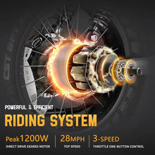 Load image into Gallery viewer, Electric Bike,48/52V 60Ah Electric Commuting Bike,200Miles Long Range, Peak 1200W Power Ebike, Electric Bicycle for Adults