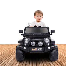 Load image into Gallery viewer, Electric car Kids Ride On Car,kids Electric Car with Remote Control Dual Drive 12V Kids Ride On Car Toy Rechargeable Battery bla