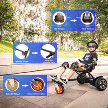 Load image into Gallery viewer, Hoverboard Go Kart with Rear Shock Absorption, Hoverboard Seat Attachment Accessory for 6" to 10" Hoverboard, Adjustable Frame