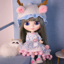 Load image into Gallery viewer, white skin joint body colorful hair glossy, matte face nude doll