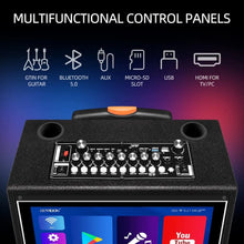 Load image into Gallery viewer, Karaoke Machine with Lyrics Display Screen for Adults, Built-in 15 Inches Tablet & WiFi, Portable Bluetooth Speaker w/