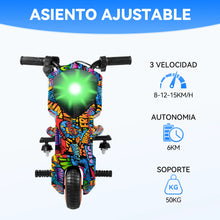 Load image into Gallery viewer, HONEYWHALE 5-8 year old kids electric tricycle 360 ° drift and turn electric car child ride kids electric Scooter toy with colorful lights music free shipping