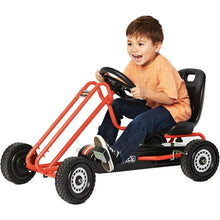 Load image into Gallery viewer, Lightning Ride On Pedal Go Kart Toy with Ergonomic Adjustable Bucket Seat, Handbrake, and Sharp Handling for Boys and Girls