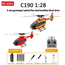 Load image into Gallery viewer, Rc Era C190 1:28 Brushless Motor 6-axis Gyroscope With H145 Optical Flow Rc Electric Model Duct Tail Slurry Toy Helicopter
