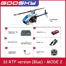 Load image into Gallery viewer, Hot Rc Goosky S1 Bnf/Rtf 6ch 3d Stunt Double Brushless Motor Direct Drive Motor Flybarless Direct-Drive Rc Helicopter Toy Gift