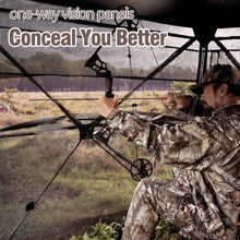 Load image into Gallery viewer, Hunting Blind with chair, 270 degree Shoot Through Mesh with Silent Sliding Window, 2-3 Person Ground Deer Stand Pop Up Tent