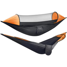 Load image into Gallery viewer, Large Camping Hammock with Mosquito Net 2 Person Pop-up Parachute Lightweight Hanging Hammocks Tree Straps Swing Hammock Bed