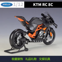 Load image into Gallery viewer, 8C Road Racing Heavy Locomotive Simulated Alloy RC Motorcycle Model