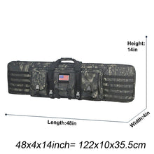 Load image into Gallery viewer, 81 97 106 122cm Tactical Gun Bag Double Rifle Case Molle Rifle Bag Sniper Airsoft Gun Case Backpack Hunting Gun Holster