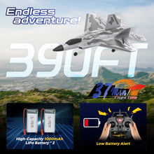Load image into Gallery viewer, F22 RC Airplane - 4 Channel Fighter Remote Contro Airplane for Adults Beginners with Lights, RTF RC Aircraft with 2 Batteries