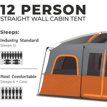 Load image into Gallery viewer, CORE Tent | Large Multi Room Tent for Family with Storage Pockets Camping Accessories | Portable Cabin Huge Tent with Carry Bag