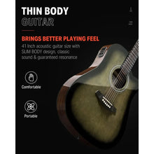 Load image into Gallery viewer, Full Size Acoustic Electric Guitar for Beginner with Amplifier Capo Strap Pick Tuner 41 Inch Electro Guitarra Kit Freight free